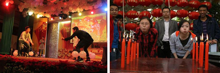 8会精彩表演,晚宴开始